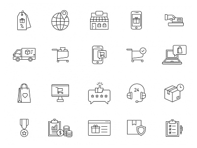 Marketplace Line Icons