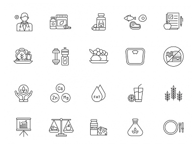 Nutritionist Line Icons diet food free download free icons free vector freebie graphicpear icon download icon set nutrition nutrition icon nutrition vector nutritionist vector icon