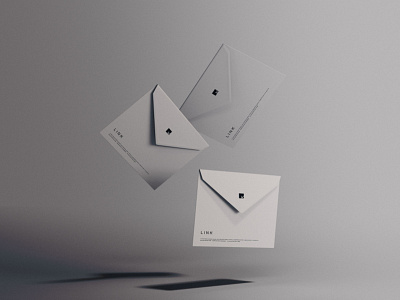 Floating Envelopes Mockup