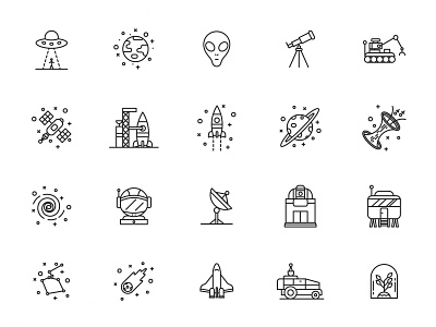 Space and Astronomy Icons astronomy free download freebie icon set icons design icons download space space icons space vector vector icon