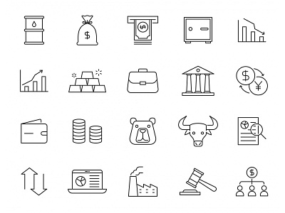 Stock Market Icons