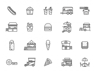 Street Food Icons food food icons food vector free download free icon freebie icon set icons download street food vector icon