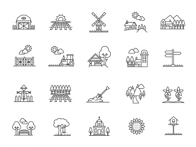 20 Village Vector Icons free download free icons free vector freebie graphicpear icon set vector icon village village icon village vector