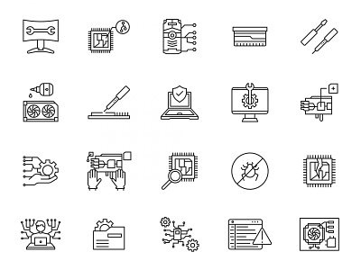 20 Computer Repair Icons computer computer icon computer repair computer vector download free downlaod free icons free vector freebie graphicpear icon set icons download vector download vector icons