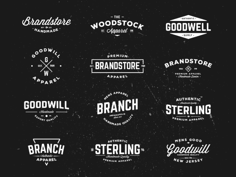 Vector Vintage Badges by Graphic Pear on Dribbble