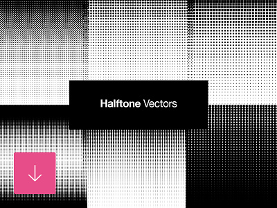 Free Set of Halftone Vector Retro Patterns