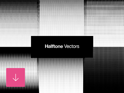 Free Set of Halftone Vector Retro Patterns download free freebie halftone pattern retro vector