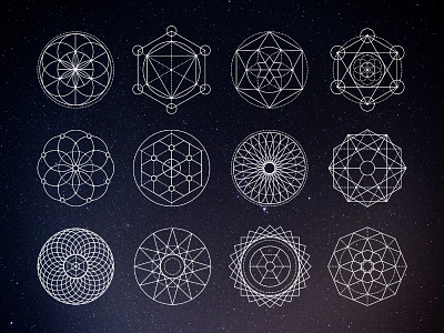 Sacred Geometry Vectors download free freebie geometry sacred vectors