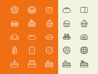 Bakery Icons bakery download free icons vector