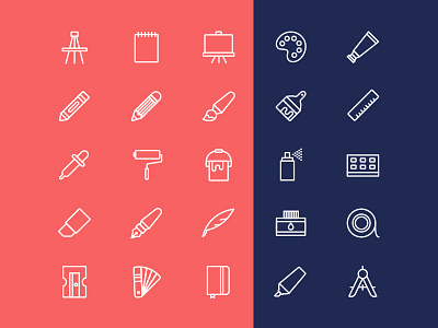 Free Art Tools Vector Icons