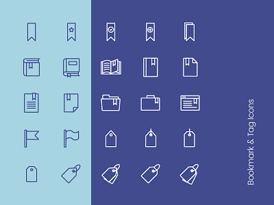 Free Icons - Bookmark & Tags download free freebie freebies icon illustrator jpg photoshop psd svg vector