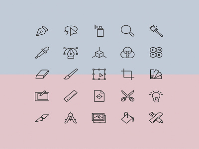 25 Simple Graphic Design Icons design icons download free icons graphicpear icons