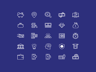 Finance Vector Line Icons