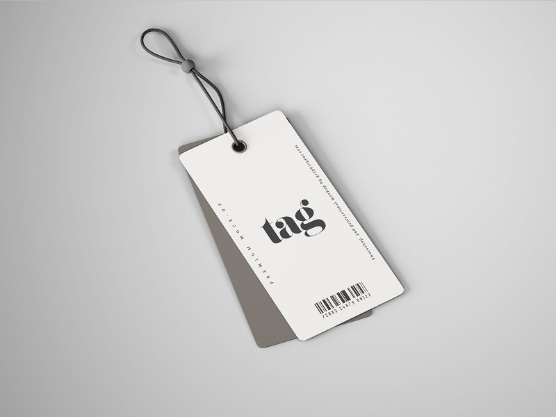 Download Double Clothes Tag Mockup by Graphic Pear on Dribbble