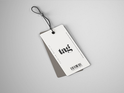 Double Clothes Tag Mockup clothes graphicpear label mockup mockup tag tag mockup