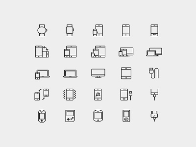 Device Vector Line Icons device icons download free icons icons line icons vector watch