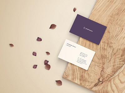 Free Business Card Mockup - Front and Back