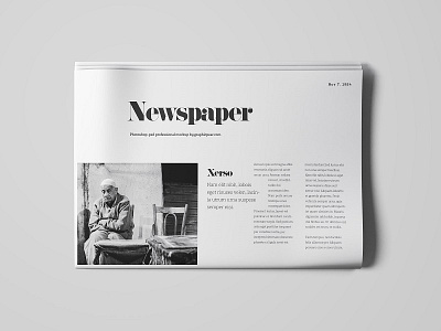 Newspaper Mockup - Top View