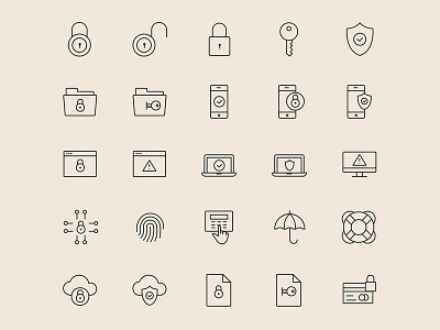Security Icons free free ai free download free psd free template freebie illustrator template psd download template vector