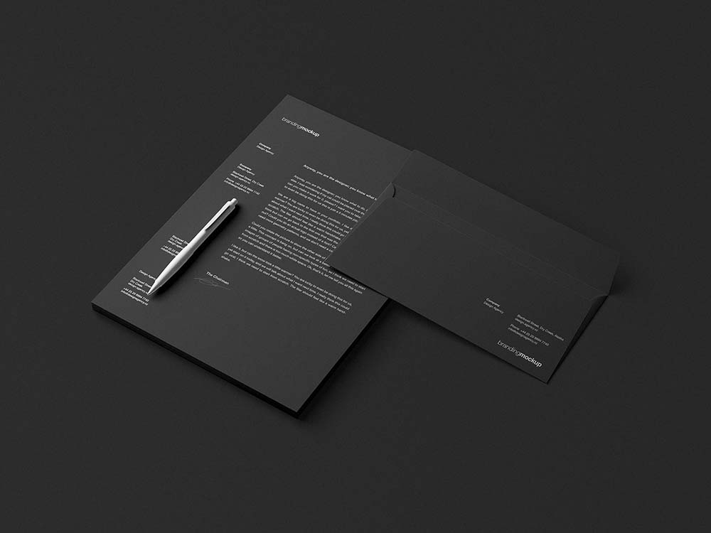 Download Branding Mockup Black Version By Graphic Pear On Dribbble PSD Mockup Templates