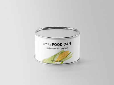 Small Food Can Mockup