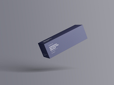 Horizontal Package Box Mockup