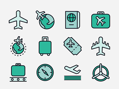 Aviation Vector Icons