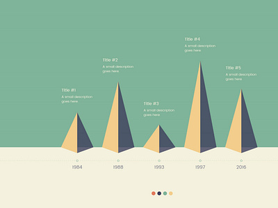 Pyramid Timeline Infographic