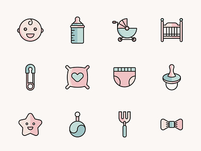 Baby Vector Icons – Part 02