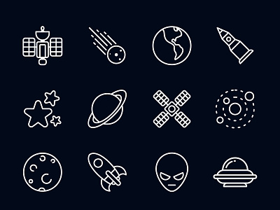 Space Vector Icons – Part 01 ai iconography icons iconsdownload iconset iconspack illustrator space space icons space vectors vectors vectors download