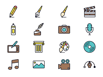 Art and Design Vector Icons