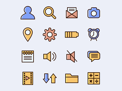 Mobile App Icons – Part 01 ai ai download app app design app icons download free download freebie graphicpear icon design icons iconset iconspack illustrator vector vector design vector download