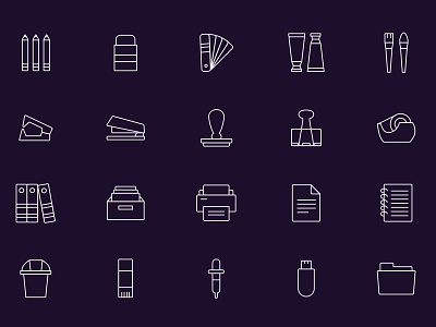 Stationery Vector Icons – Part 02 ai ai download download free download freebie graphicpear icons icons design icons download illustrator stationery stationery icons stationery vectors vectors vectors download