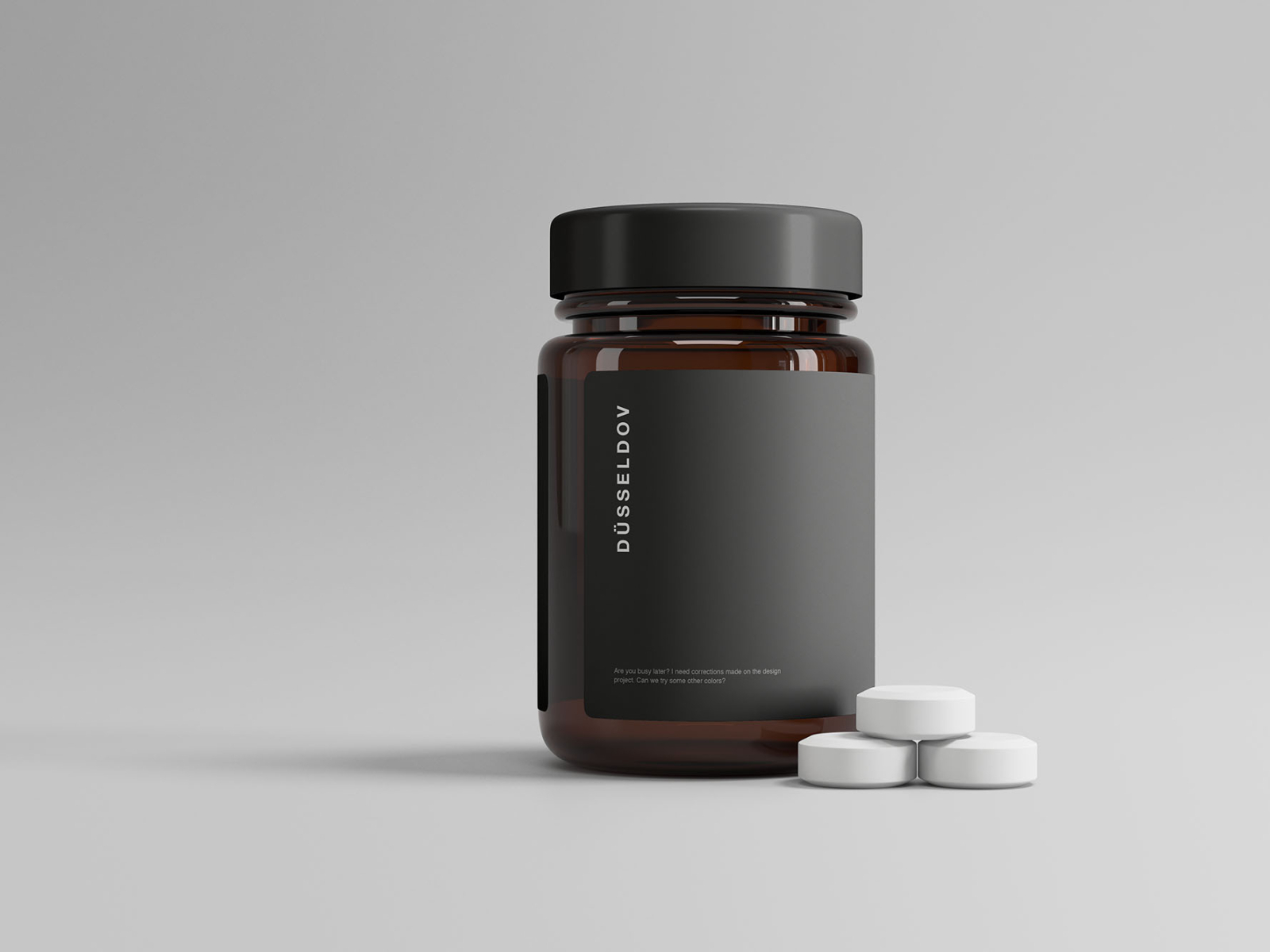 Download Medicine Bottle with Pills Mockup by Graphic Pear on Dribbble