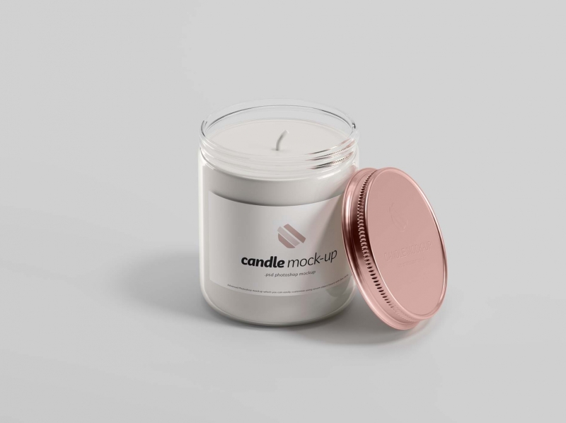 Download Branded Candle Mockup by Graphic Pear on Dribbble