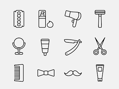 Barber Icons Part 01 ai ai download barber barber icons barber vectors download free download freebie graphicpear icons design icons download icons pack icons set icons vectors illustrator illustrator download vectors design vectors download