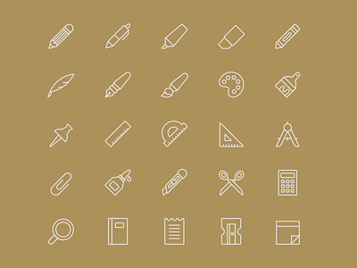 Stationery Vector Icons – Part 03