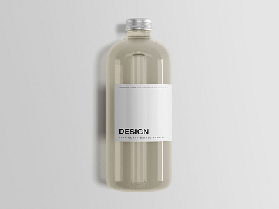 Glass Bottle Mockup