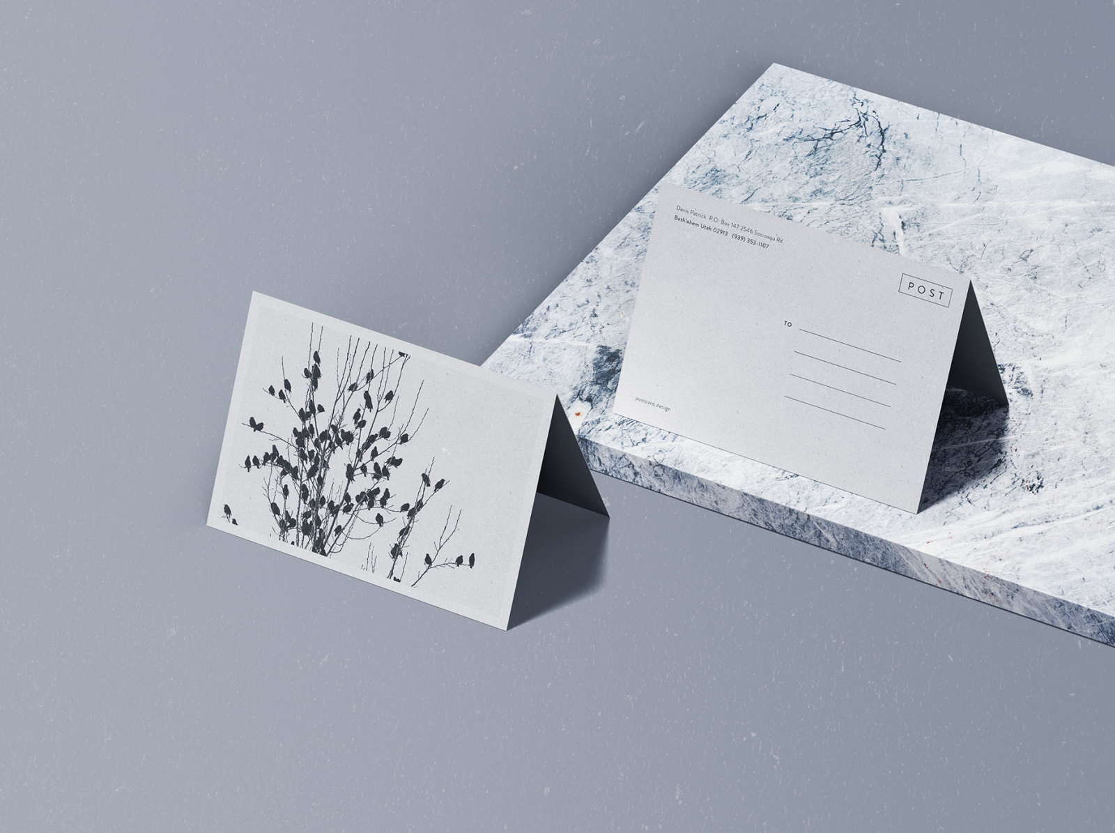 Folded Postcard Mockup (PSD) by Graphic Pear on Dribbble