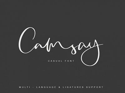 Camsay Script Font ai calligraphy design font font design font download free download freebie graphic design psd type typeface typeface design typeface download writing
