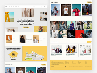 #Exploration - Ikomers, E Commerce for Fashion 90s ecommerce fashion landing page ui user interface website