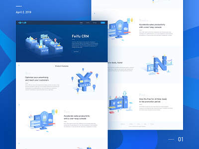 FeiYu CRM Web Design