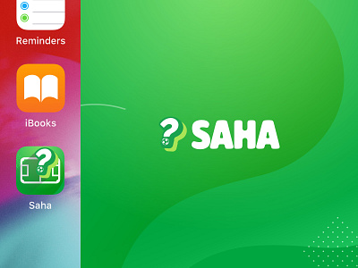 SAHA Branding brand brand design brand identity green illustration logo logodesign pattern typography vector