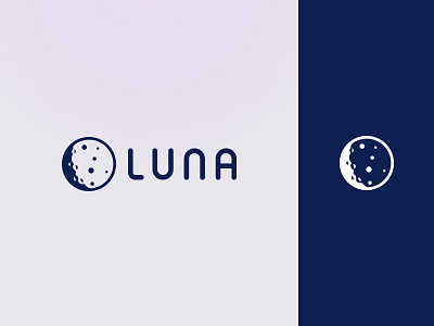LunaDao Logo Design branding dao design identity logo minimal moon typography