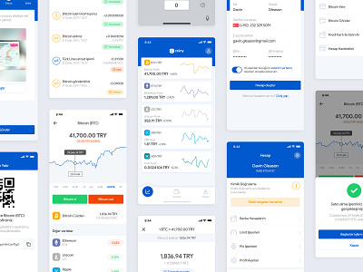 Crypto Wallet App app blue buysell charts clean crypto dailyui design details ios product profile ui ux wallet