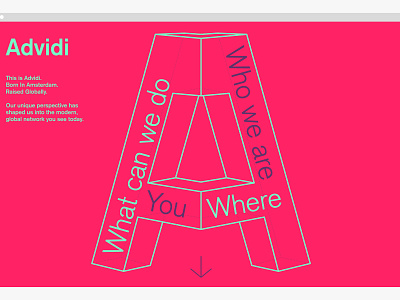 Advidi brand design brand identity branding colourful identity web design website