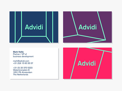 Advidi Business Cards brand design brand identity branding business card business cards colour design identity logo