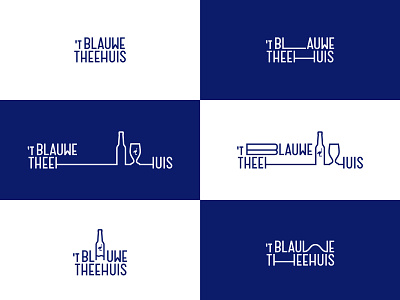 Blauwe Thee Huis Logo blue brand design corporate design dynamic identity identity design logo
