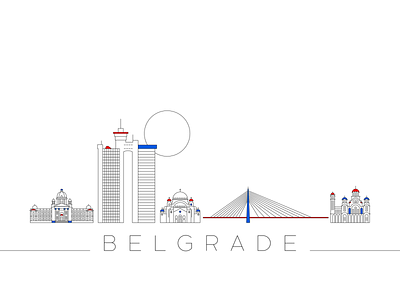 Belgrade, Serbia Illustration