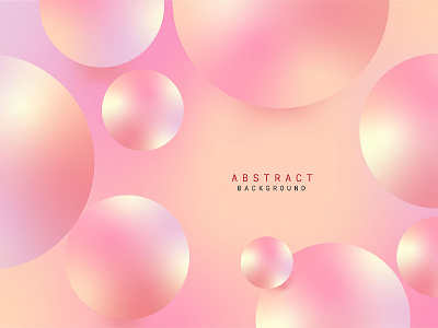 Abstract liquid fluid circles pink and yellow color background